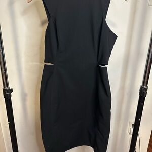 Calvin Klein Black Backless Dress